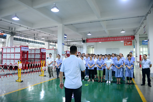冠亚手机平台百兆级高压水冷SVG成功通过中国电科院型式试验检测验收